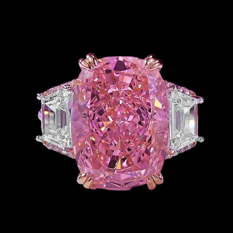 PINK EMPRESS CUSHION RING