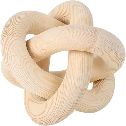 Wooden Knot Decor Sculpture