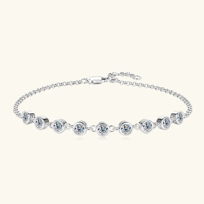 Gold-Plated Moissanite Bracelet
