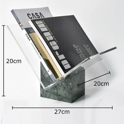 Marble Acrylic Book & Magazine Display