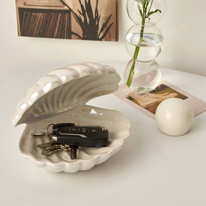 Ceramic Shell Ambient Lamp & Decor
