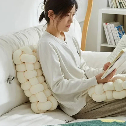 FEROYAL Knot Plush Lux Cushion – Black, 30x33x12cm detail view