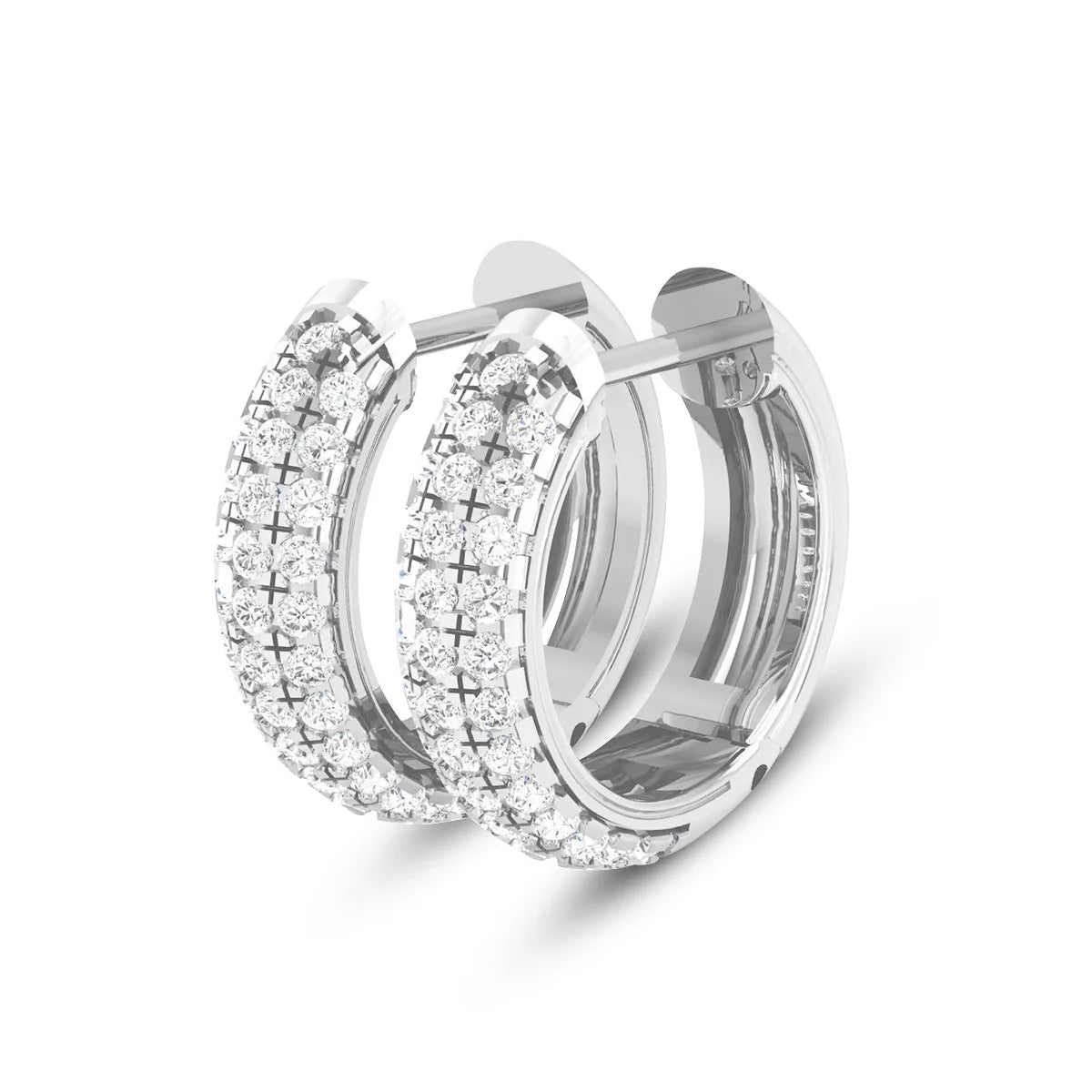 DUCHESS MOISSANITE PAVÉ HOOP