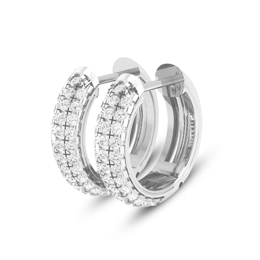 DUCHESS MOISSANITE PAVÉ HOOP