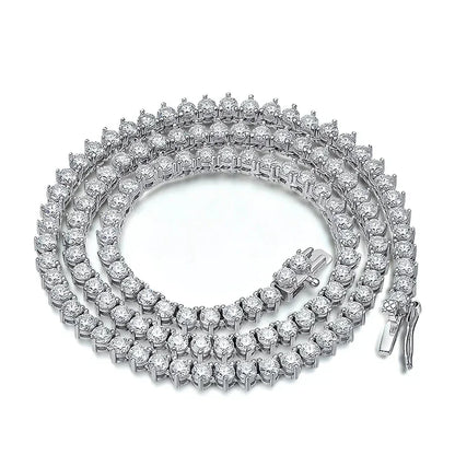 3mm Moissanite Tennis Necklace