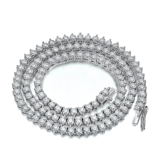 3mm Moissanite Tennis Necklace