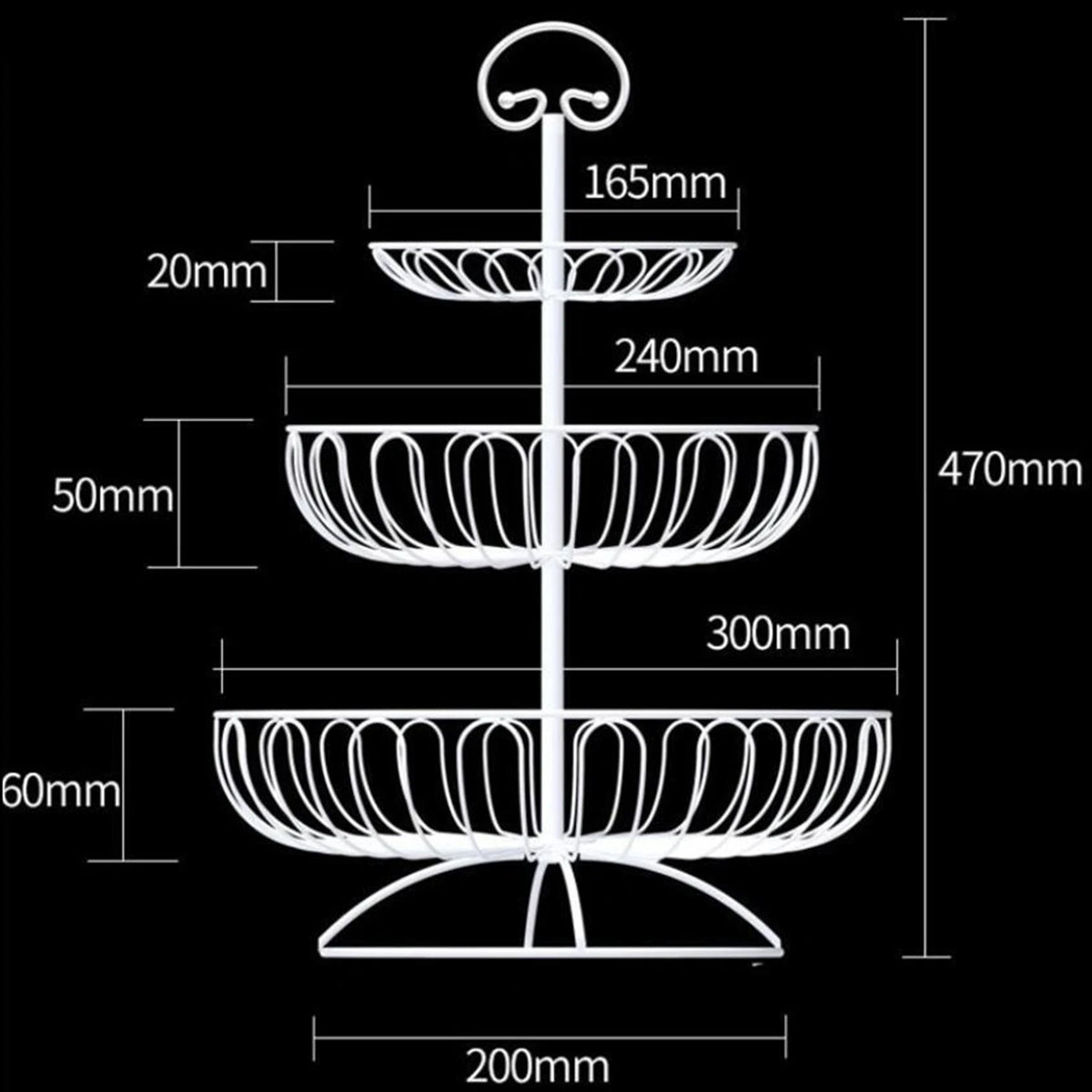 THREE-TIER FRUIT STAND