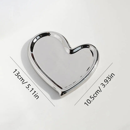 DUCHESS' IRREGULAR JEWELLERY TRAY – Silvery Love Dish