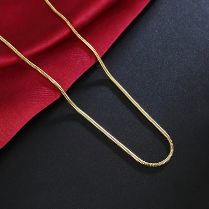 Golden Snake Chain Necklace – 55cm /22 inches
