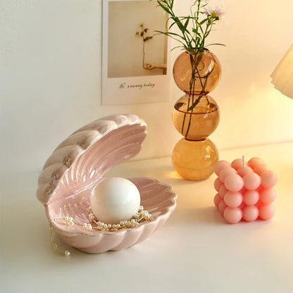 Ceramic Shell Ambient Lamp & Decor