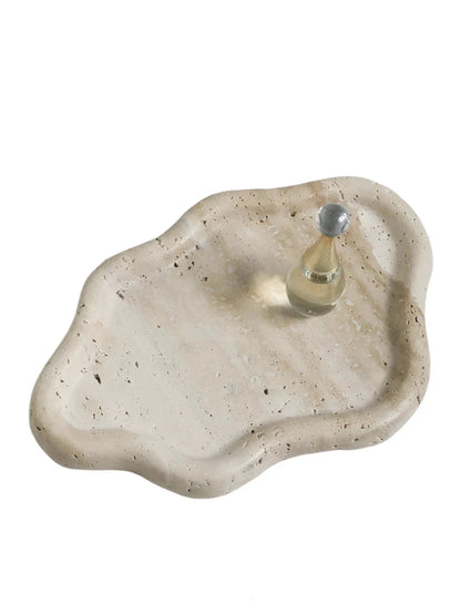 Natural Travertine Storage Tray