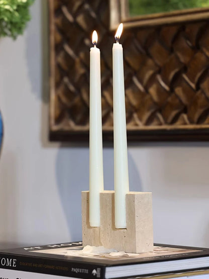 FEROYAL Imperial Marble Candlestick Holder detail view