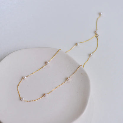 Sterling Silver Pearl Accent Necklace by FEROYAL