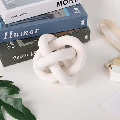 Wooden Knot Decor Sculpture