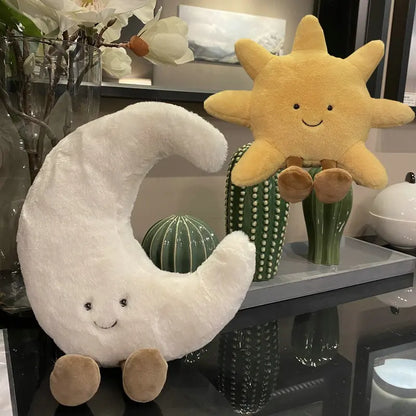 CHILDREN'S FLUFFY MOON & SUN PLUSHIE – product view 5