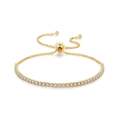 DIANA HALF TENNIS BRACELET – Gold