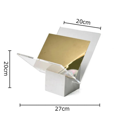 Marble Acrylic Book & Magazine Display
