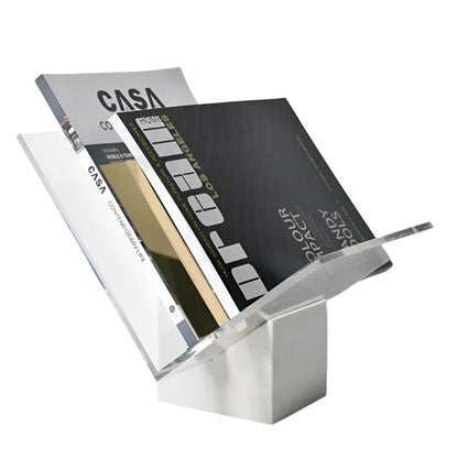 Marble Acrylic Book & Magazine Display