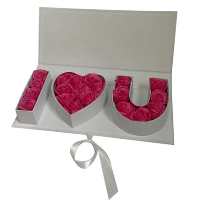 FEROYAL I♥U Flower Gift Box – Pink