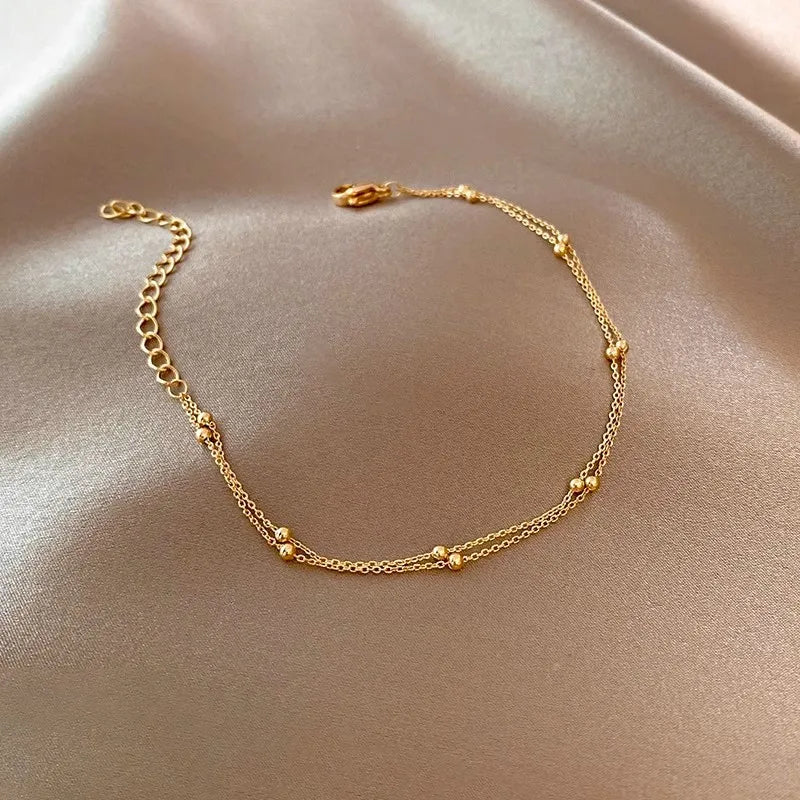 DOUBLE-LAYERED ELEGANCE BRACELET