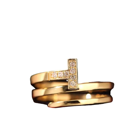 IMPERIAL T TWIST RING