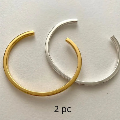 Sterling Silver Open Cuff Bangle