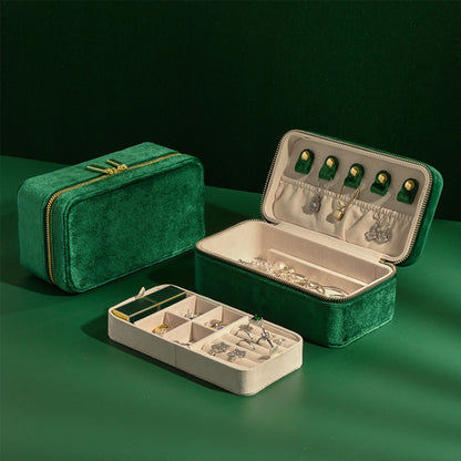 DUCHESS TRAVEL JEWELLERY BOX – Green
