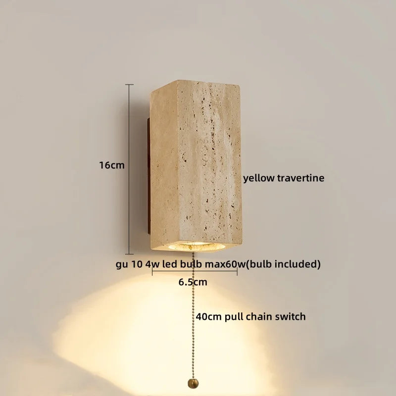 VERSAILLES TRAVERTINE WALL LIGHT