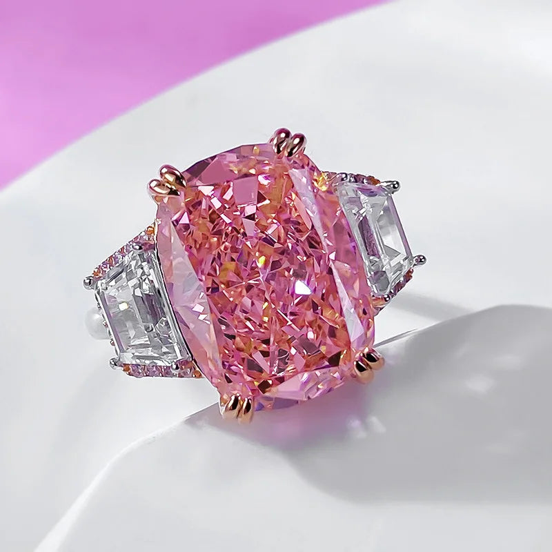 PINK EMPRESS CUSHION RING
