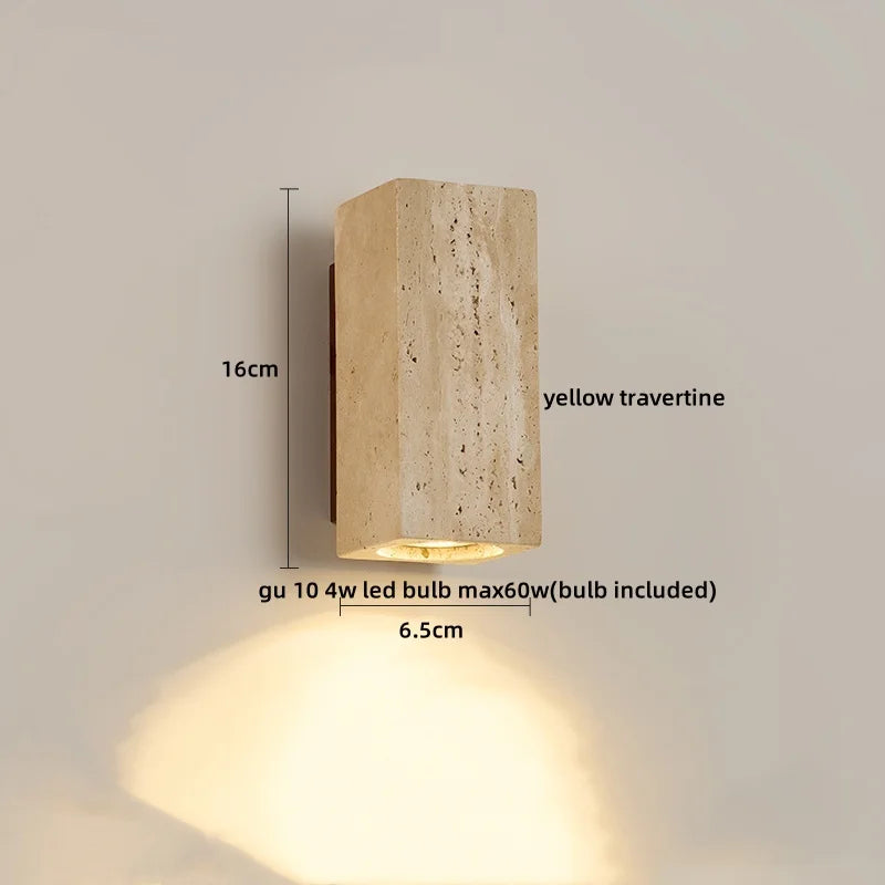 VERSAILLES TRAVERTINE WALL LIGHT